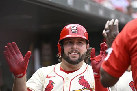 st louis cardinals score today|Burleson's first big league multi.